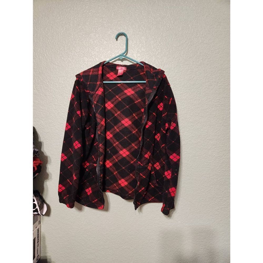 Womens small red and black jacket mox and co
